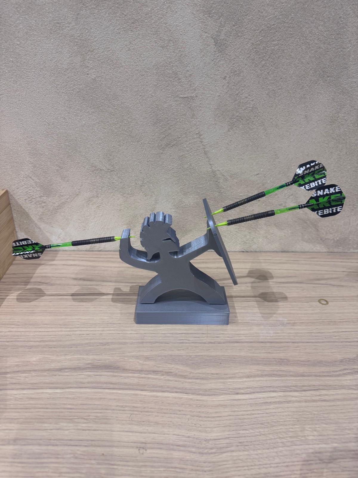 🎯 Support de Fléchettes – Design Guerrier – Impression 3D en PLA