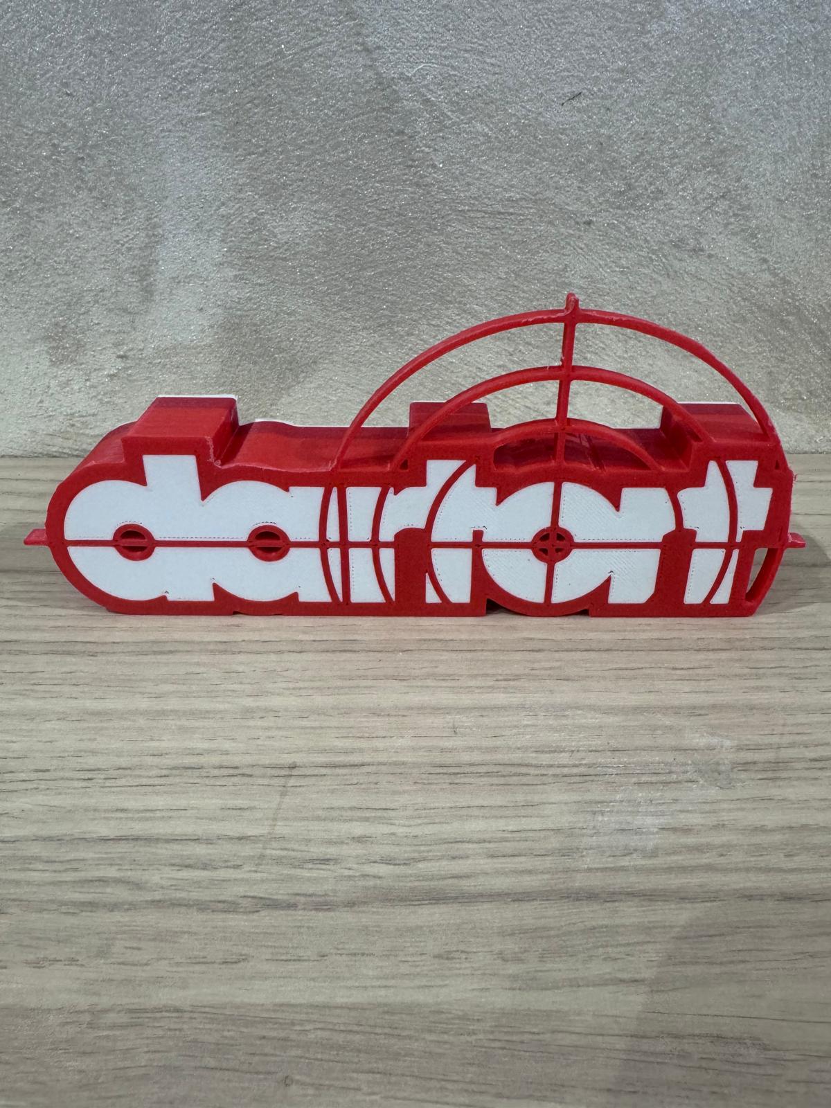 Lampe LED porte-fléchettes imprimée en 3D