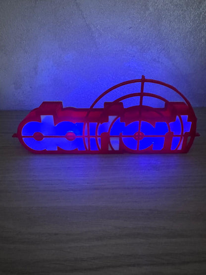 Lampe LED porte-fléchettes imprimée en 3D