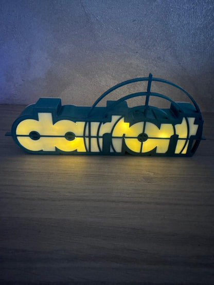 Lampe LED porte-fléchettes imprimée en 3D