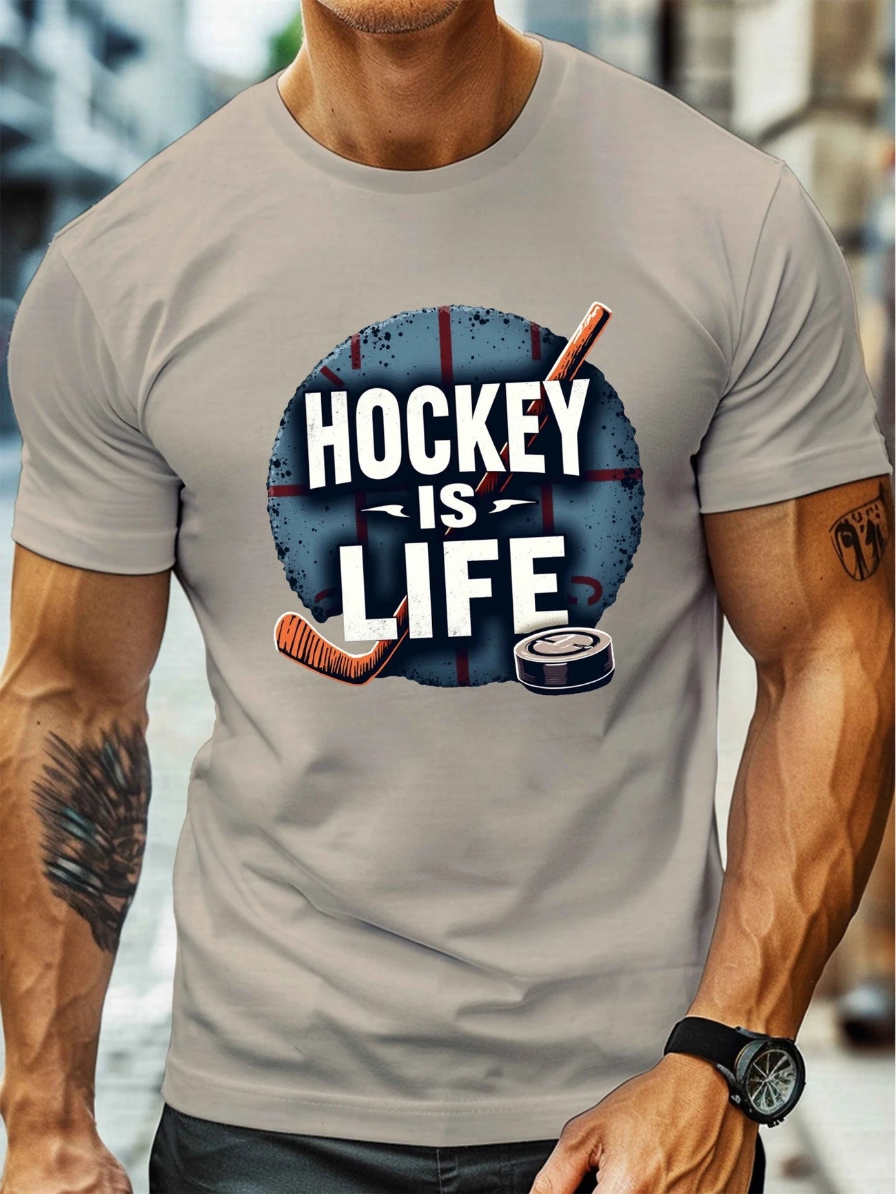🏒 T-shirt "Hockey is Life" – Style et Passion sur le Glace !