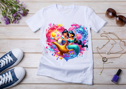 T-shirt Enfant Jasmine & Aladdin