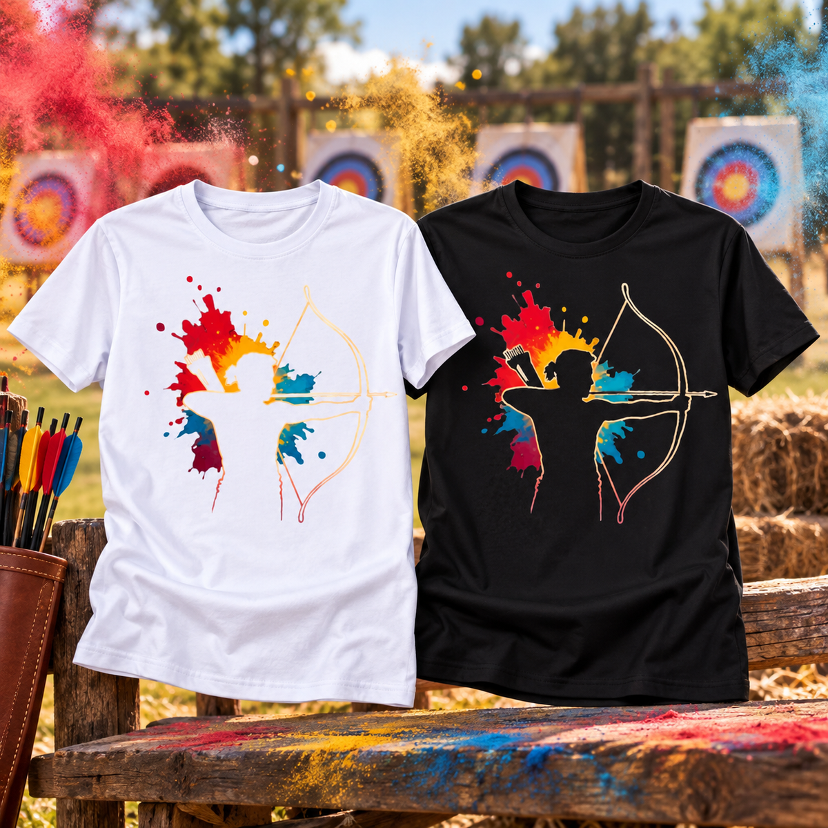 T-shirt femme Archerie Splash Color – présentation