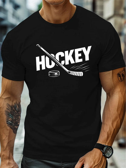 T-shirt Homme – Design "HOCKEY" – Style Sportif & Décontracté