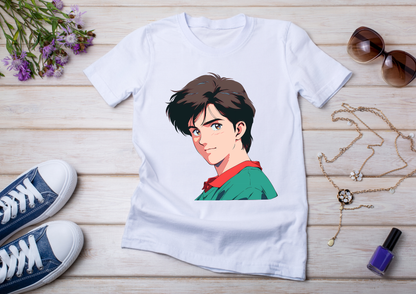 T-shirt Retro Anime Nostalgia – 61 modèles au choix – Noir ou Blanc
