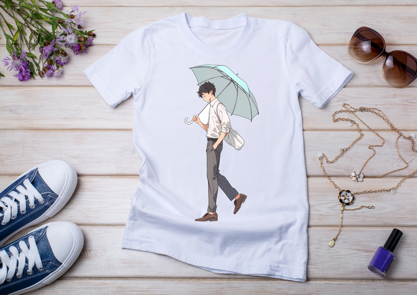 T-shirt Retro Anime Nostalgia – 61 modèles au choix – Noir ou Blanc