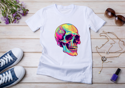 T-shirt Psychedelic Design personnalisé – 100 motifs au choix – Noir ou Blanc