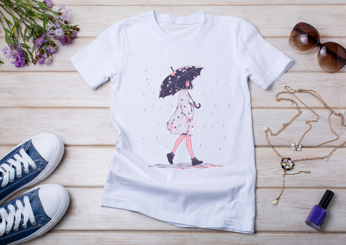 T-shirt Retro Anime Nostalgia – 61 modèles au choix – Noir ou Blanc