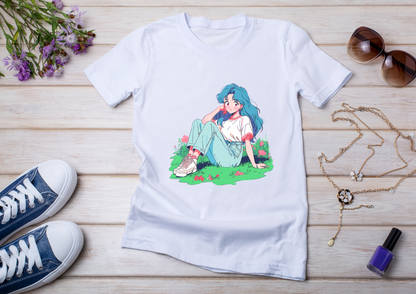 T-shirt Retro Anime Nostalgia – 61 modèles au choix – Noir ou Blanc