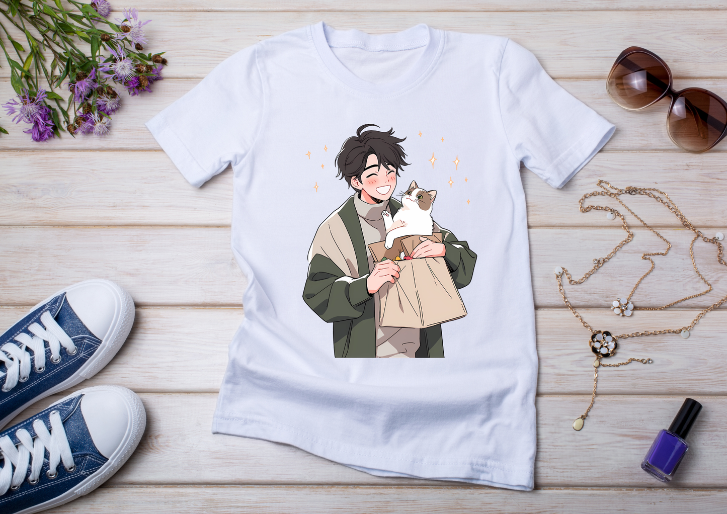 T-shirt Retro Anime Nostalgia – 61 modèles au choix – Noir ou Blanc