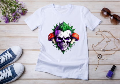 T-shirt Psychedelic Design personnalisé – 100 motifs au choix – Noir ou Blanc