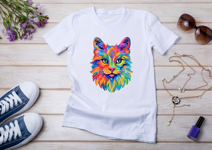 T-shirt Psychedelic Design personnalisé – 100 motifs au choix – Noir ou Blanc