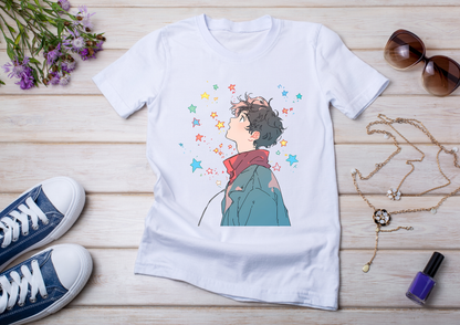T-shirt Retro Anime Nostalgia – 61 modèles au choix – Noir ou Blanc