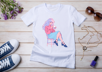 T-shirt Retro Anime Nostalgia – 61 modèles au choix – Noir ou Blanc