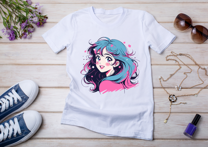 T-shirt Retro Anime Nostalgia – 61 modèles au choix – Noir ou Blanc