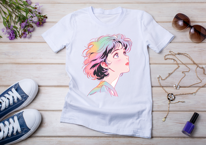 T-shirt Retro Anime Nostalgia – 61 modèles au choix – Noir ou Blanc