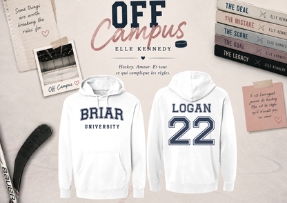 Sweat à Capuche Briar University – Blanc – Off Campus