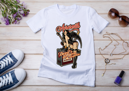 🖤 T-shirt Femme Style Pin-Up Vintage – Collection Rock & Biker