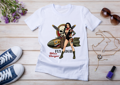 🖤 T-shirt Femme Style Pin-Up Vintage – Collection Rock & Biker