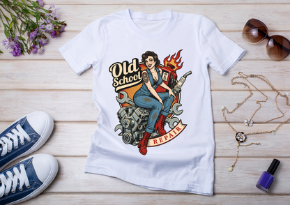 🖤 T-shirt Femme Style Pin-Up Vintage – Collection Rock & Biker