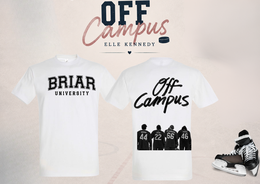 T-shirt OFF CAMPUS – Briar University blanc et noir