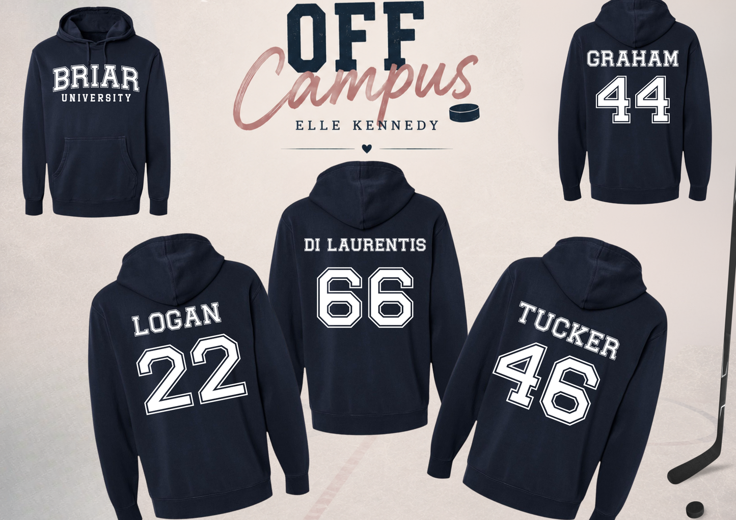 Briar University Hoodie – Navy – Off Campus