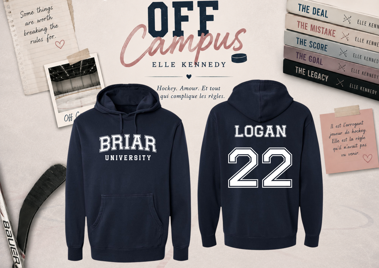 Briar University Hoodie – Navy – Off Campus