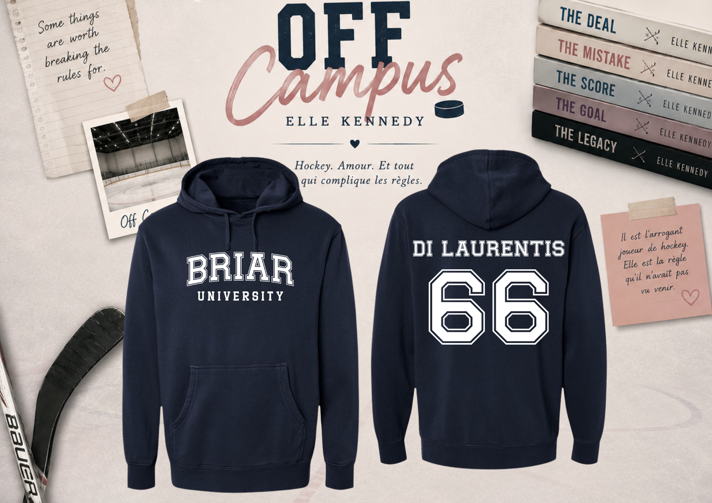 Briar University Hoodie – Navy – Off Campus