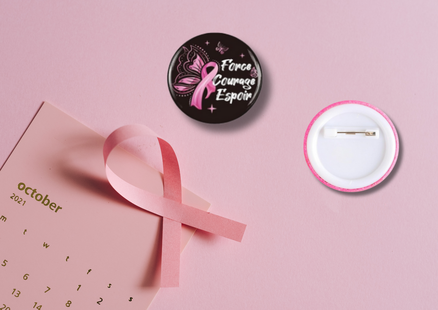 Broches Octobre Rose (16 modèles)