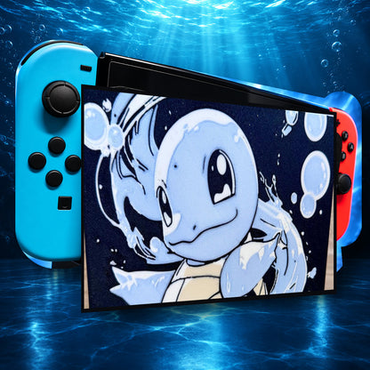 Cache Dock Nintendo Switch – Design Tortue d’Eau – rendu réaliste sans décalage
