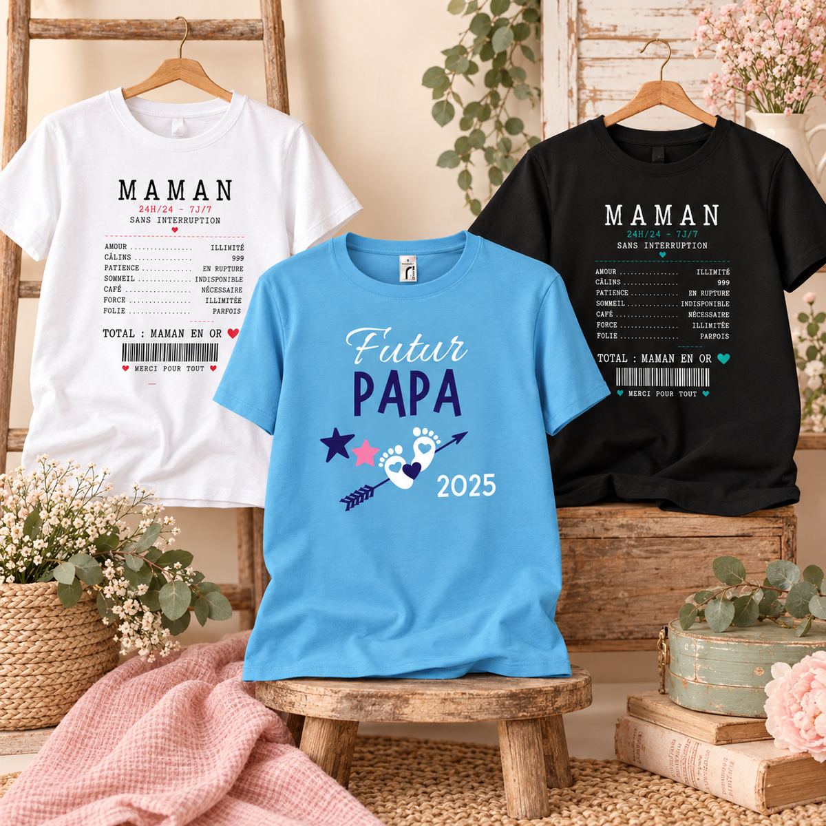 Sélection de tee-shirts personnalisés