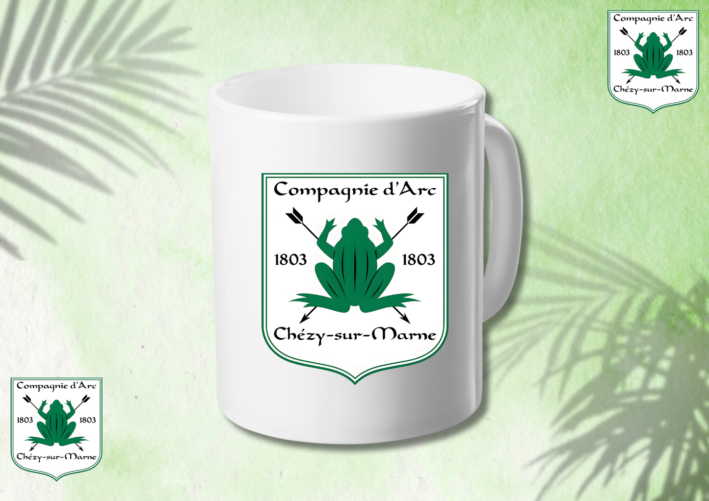 🏹 Mug Blanc “Compagnie d’Arc de Chézy-sur-Marne” – L’esprit d’équipe jusque dans la tasse ☕