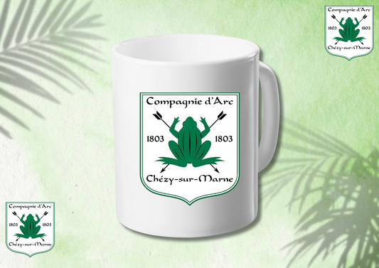 🏹 Mug Blanc “Compagnie d’Arc de Chézy-sur-Marne” – L’esprit d’équipe jusque dans la tasse ☕