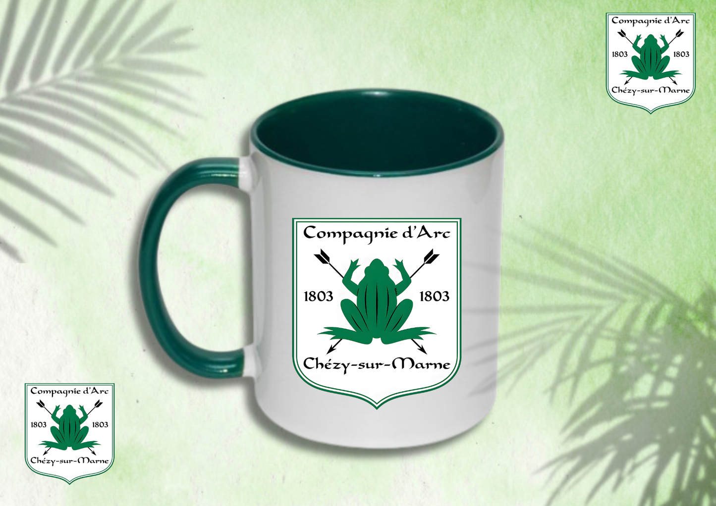 🏹 Mug “Compagnie d’Arc de Chézy-sur-Marne” – L’esprit archer, jusqu’à la dernière gorgée ☕