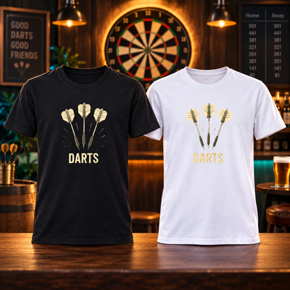 Présentation premium T-shirts Homme DARTS Passion Fléchettes