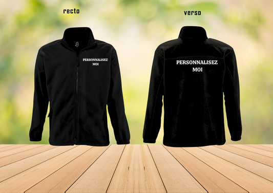 🧥❄️ Veste Polaire Homme – 300 g/m² – Chaude, Confortable & Personnalisable