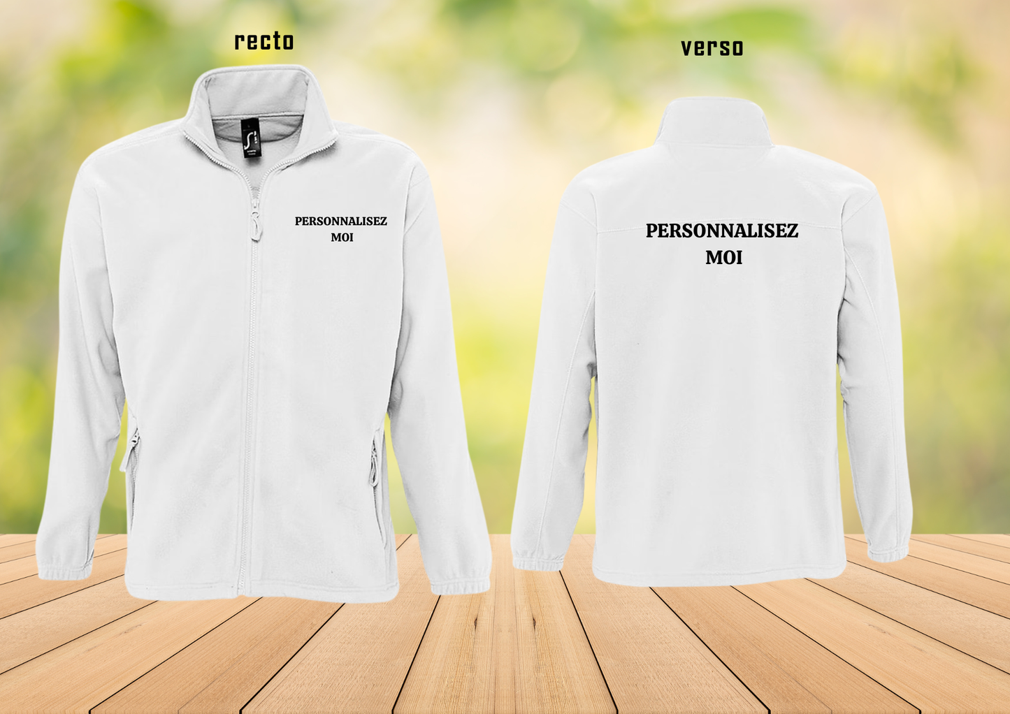 🧥❄️ Veste Polaire Homme – 300 g/m² – Chaude, Confortable & Personnalisable