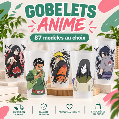 Gobelet Anime – 87 modèles au choix
