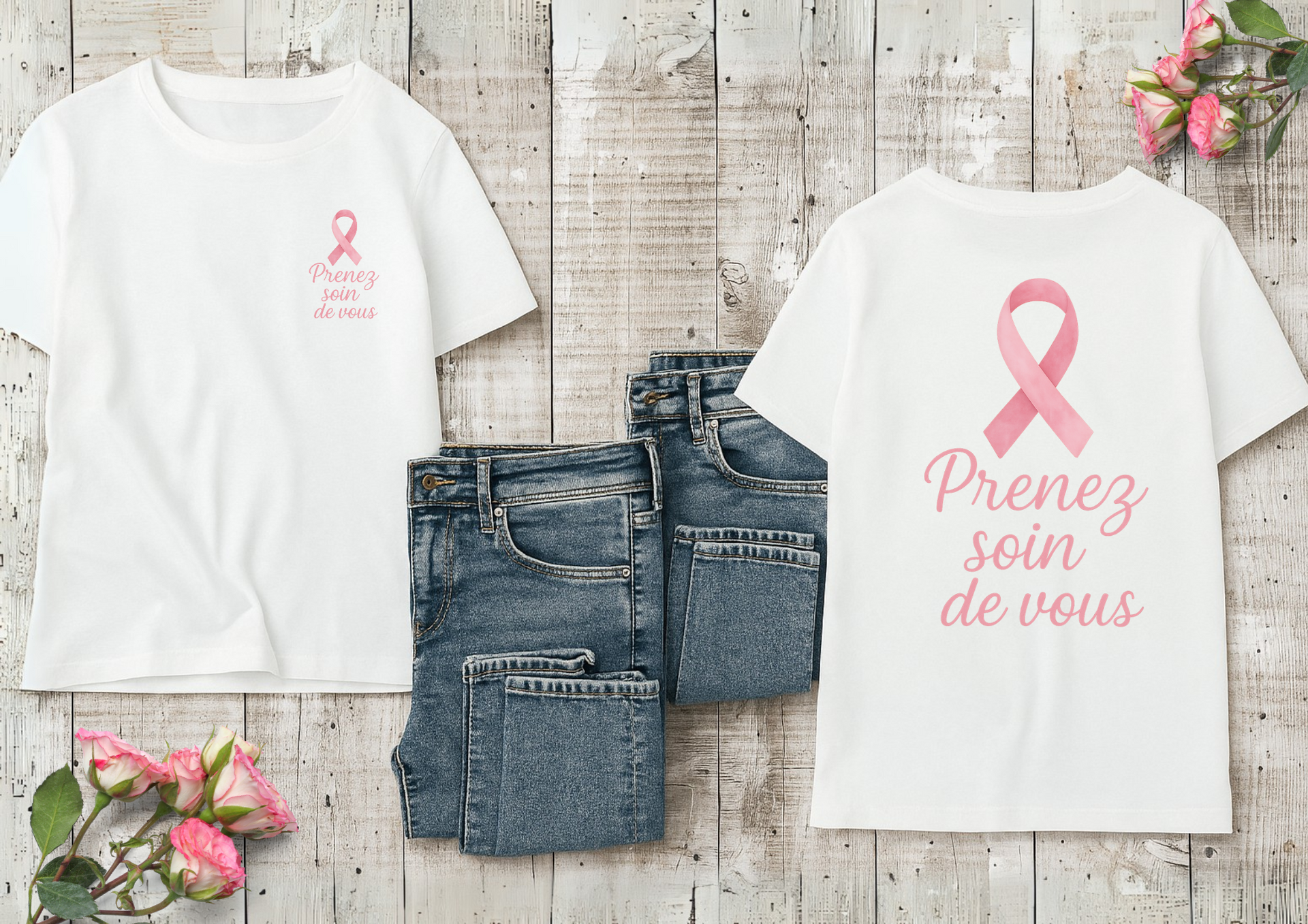 Tee-Shirt Octobre Rose Pour Femme Octobre Rose Tee Shirt À