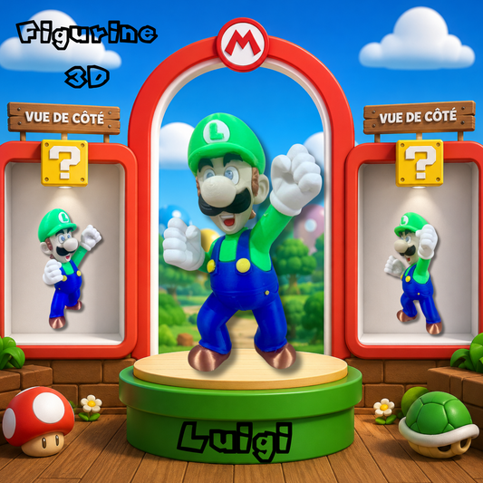 3D Printed Decorative Figurine – LUIGI Style