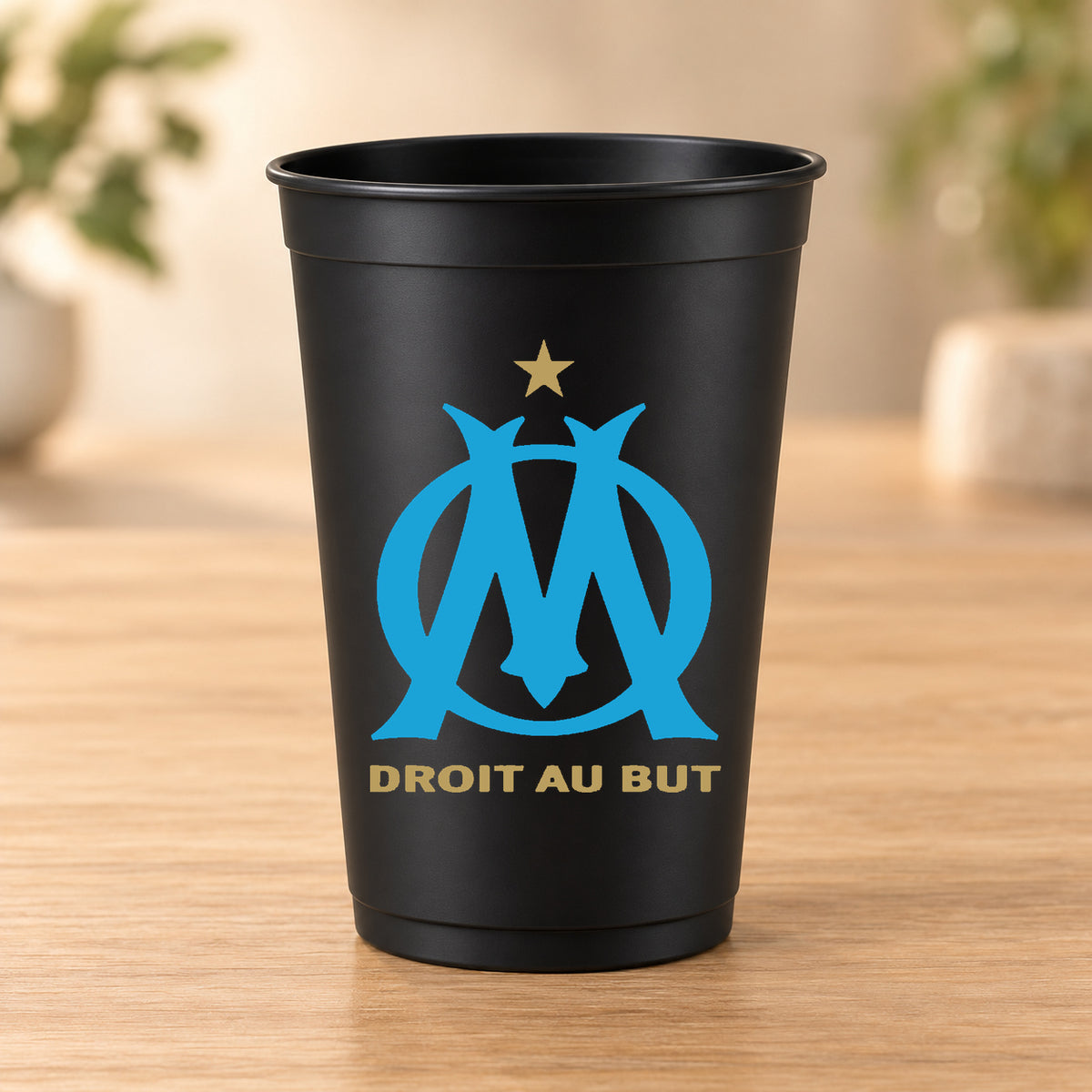 Gobelet noir Football - OM