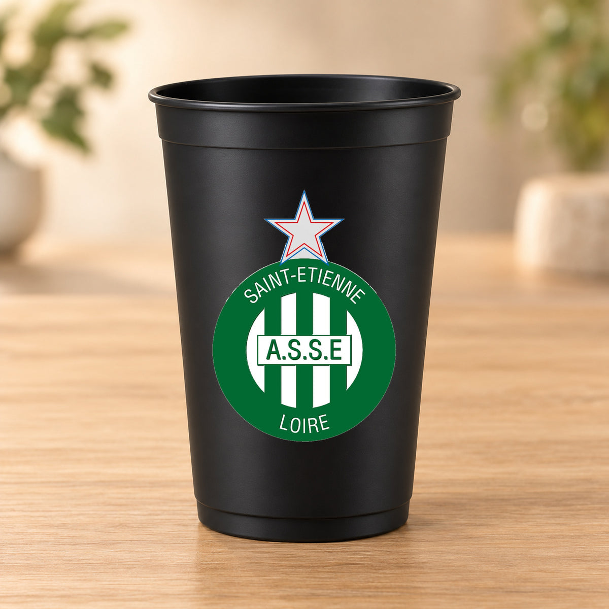 Gobelet noir Football - AS Saint-Étienne