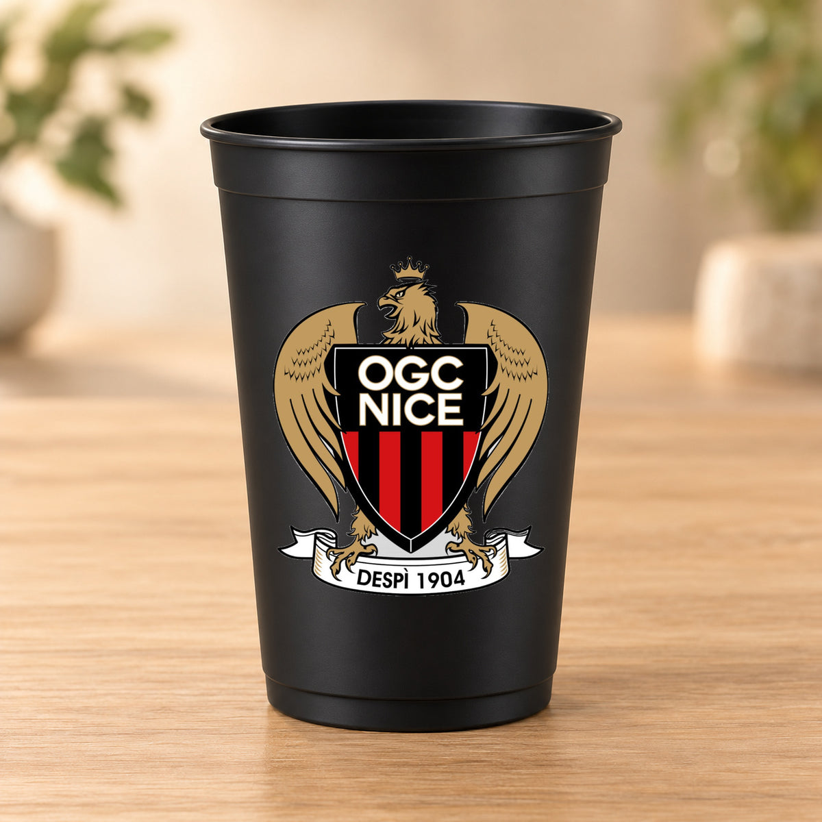 Gobelet noir Football - OGC Nice