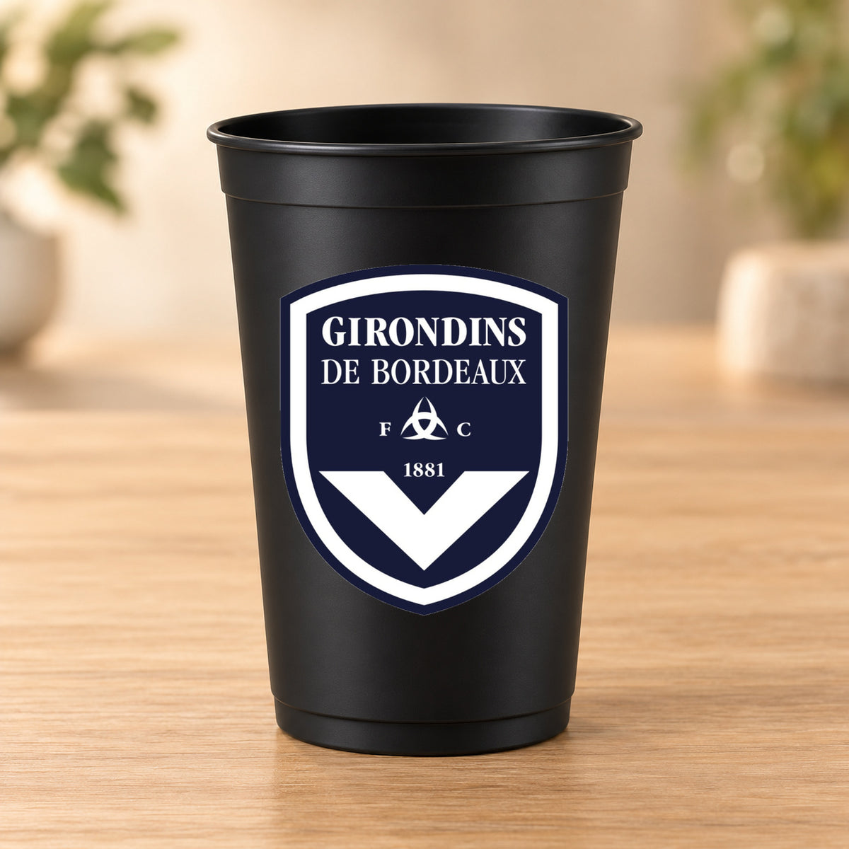 Gobelet noir Football - Girondins de Bordeaux