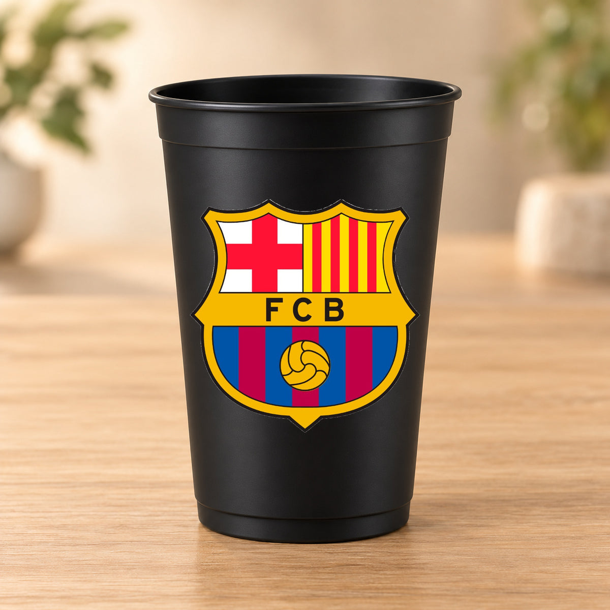 Gobelet noir Football - FC Barcelone