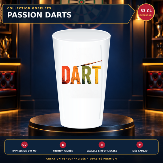 Présentation premium Gobelet fléchettes – DARTS