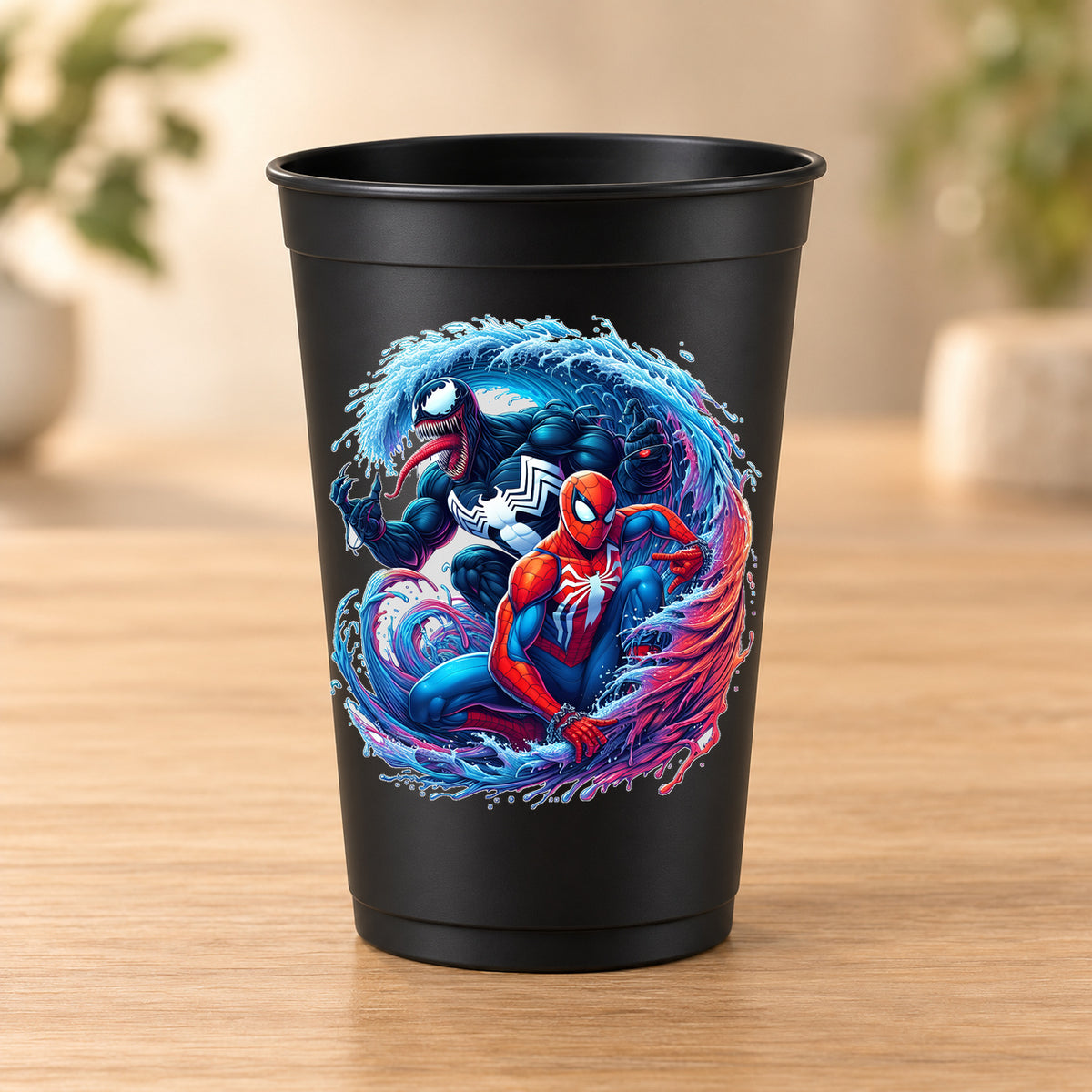 Gobelet noir Super-Héros - Spider-Man et Venom 4
