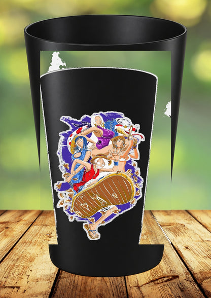 Gobelet One Piece – Impression DTF UV – 136 modèles au choix – 16 – Noir