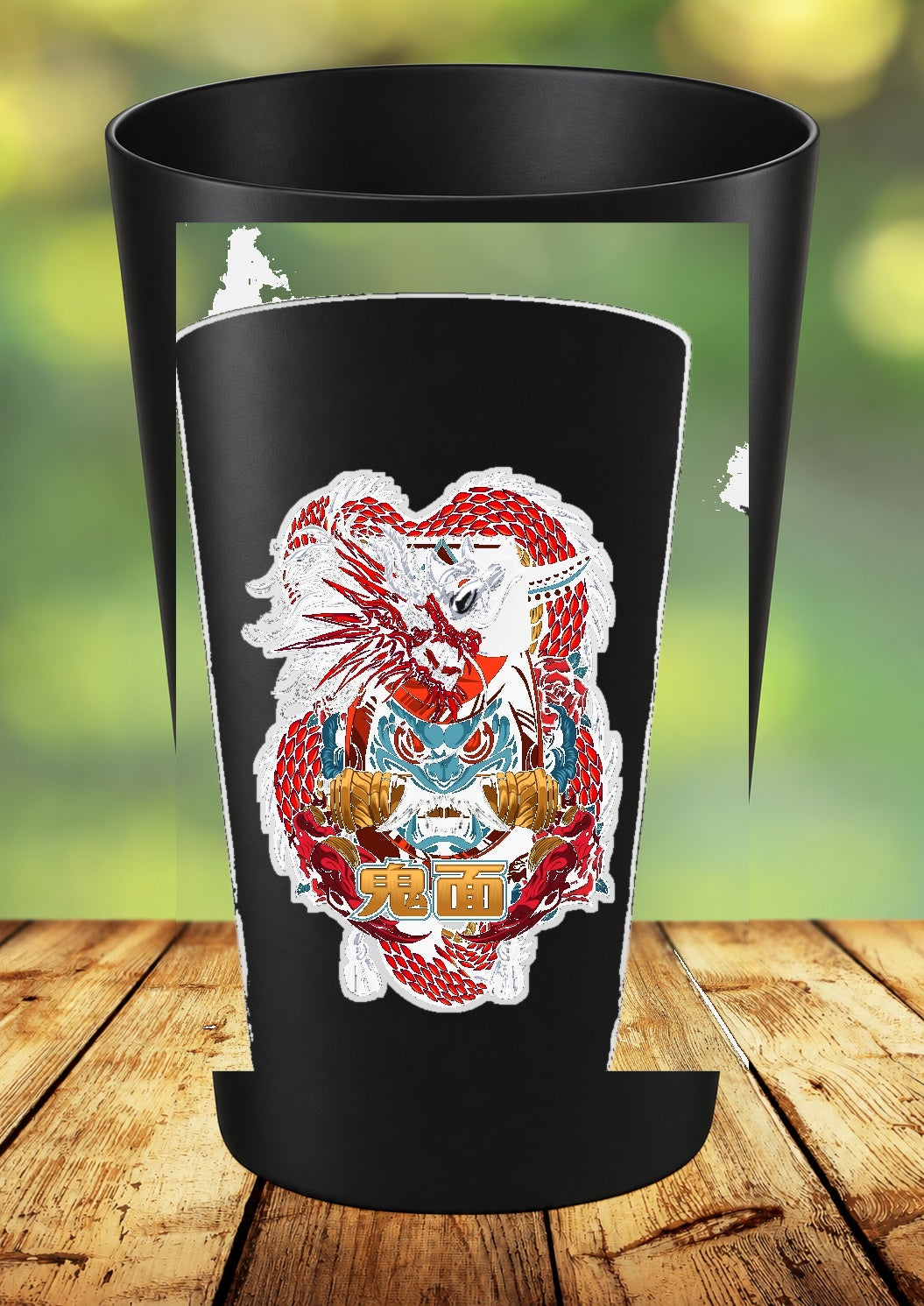 Gobelet One Piece – Impression DTF UV – 136 modèles au choix – 20 – Noir
