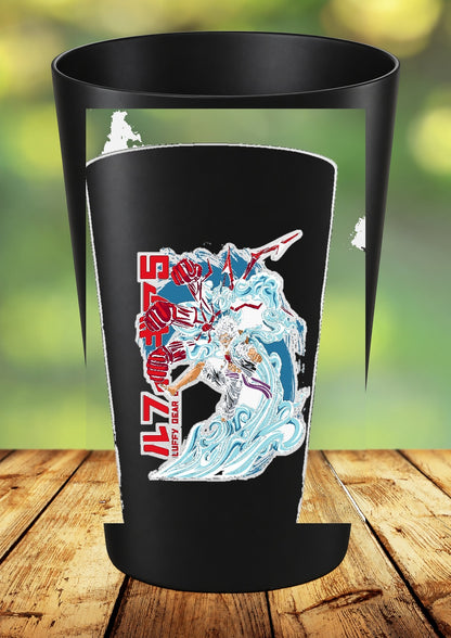 Gobelet One Piece – Impression DTF UV – 136 modèles au choix – 23 – Noir